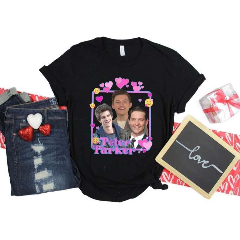Spider Man Actors Holland Tobey Andrew Multiverse Fan T-Shirt